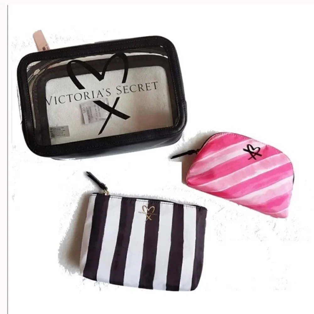 Victoria’s Secret trio makeup cosmetics bags set